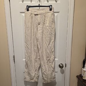 A New Day Cream and Black Striped Pants